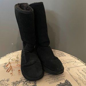 Classic tall black ugg boots, size 9